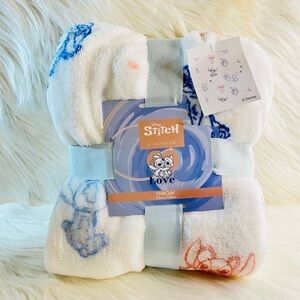 Disney Stitch and Angel Throw Blanket